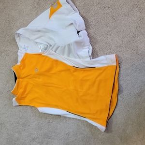 PEARL UZUMI BIKING SHORTS AND MATCHING TOP.  WOMENS SIZE LARGE,gently used